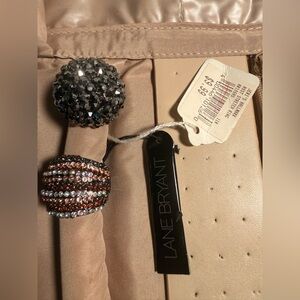 Lane Bryant Glittering Brooch Duo